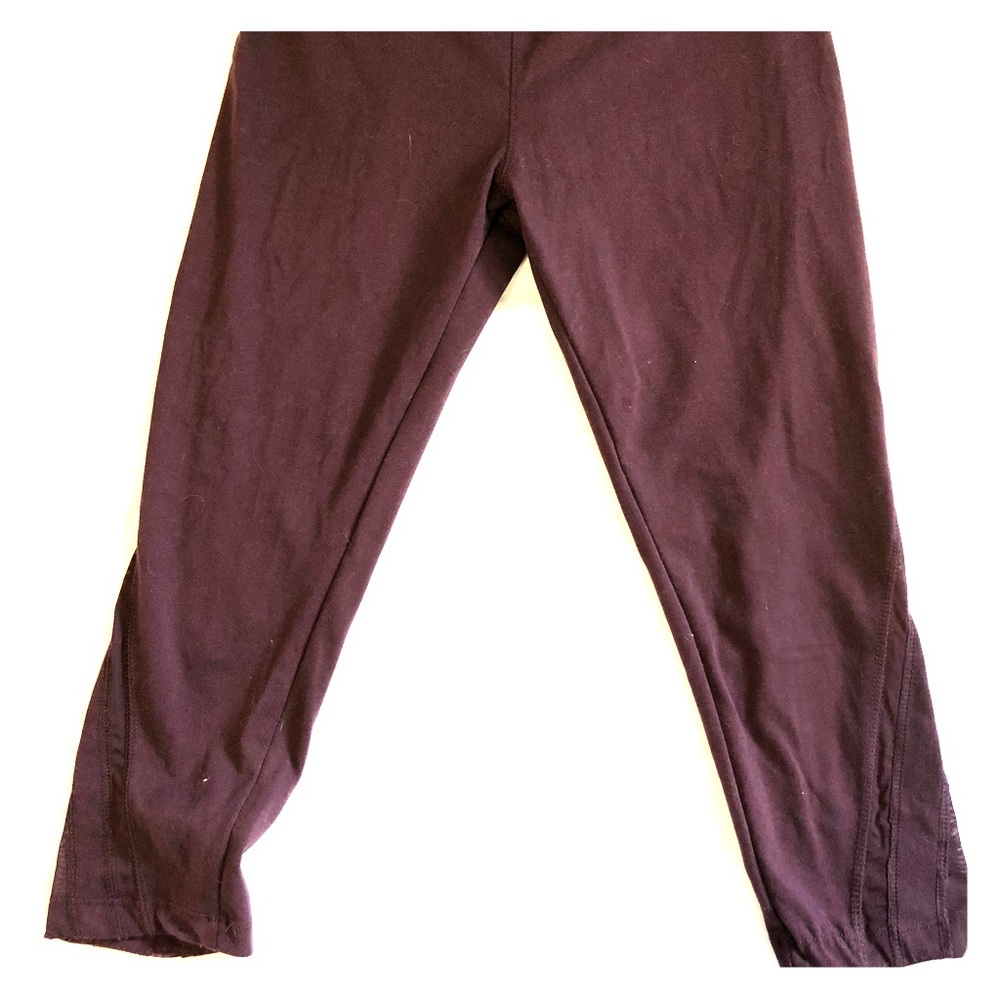 Maroon yoga leggings